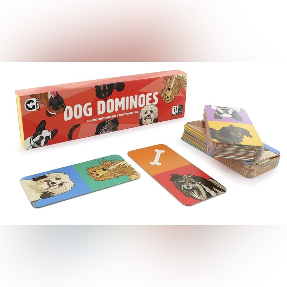NWT DOG DOMINOES Picture Canine Breed Puppy Woof Ginger Fox Pet Match Game